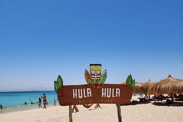 Hurghada :HULA HULA Island , Dinner & water sports with transfer 