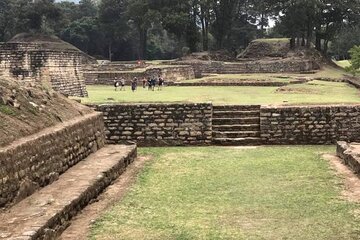 Iximche mayan heritage and market.