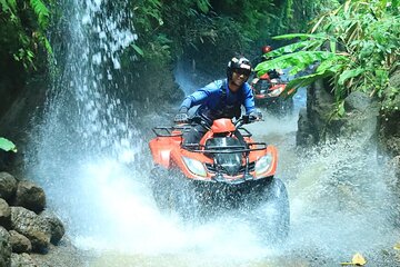 Ubud ATV Quad Bike through river, Jungle, waterfall & rice fields