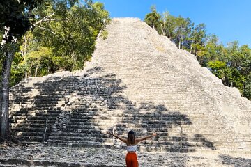 Tour to Coba Tulum and Cenote with Buffet from Tulum