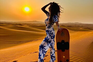 Morning Desert Safari with Camel Riding and Sand boarding 