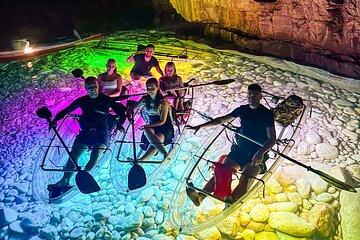 Pula: Sunset/Night-time Illuminated Transparent Kayak Cave Tour