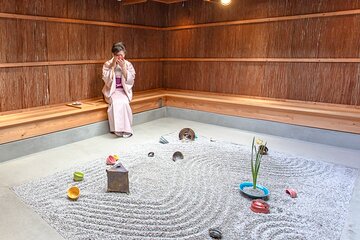 Zen Garden Making and Matcha Tasting in Handmade Pottery Shop