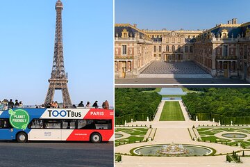 Paris Tootbus Hop-On Hop-Off Tour and Versailles Palace Entrance