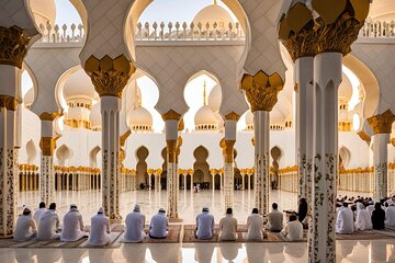 Prayer at Sheikh Zayed Grand Mosque Special Tour