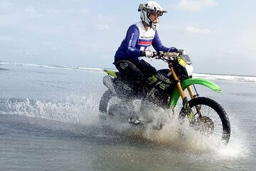 Bali Dirt Bike Motor Cross rice field, jungle and beach track