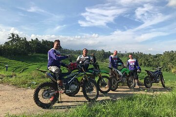 Bali Dirt Bike Motor Cross rice field, jungle and beach track