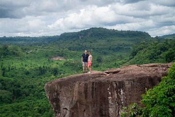 Amazing cliff - Phnom Kulen National Park & Banteay Srei Temple