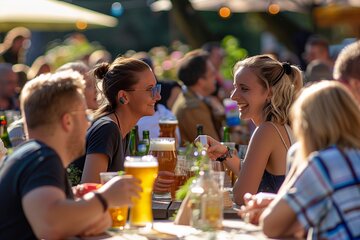 Sunny Beer garden tour