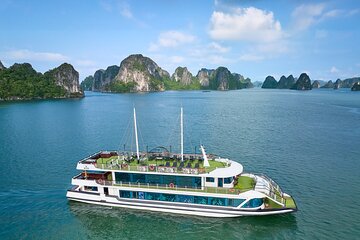 Halong Heritage Luxury Day Cruise-Buffet lunch&Limousine transfer