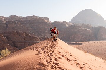 Full-Day 8 Hour Jeep Tour into Wadi Rum Protected Area with Stay