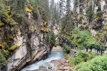 Lake Louise, Johnston Canyon and Banff Town from Canmore 