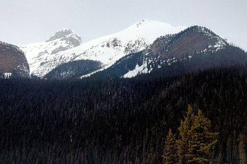 Lake Louise, Marble Canyon Icewalk and Banff Town from Banff 