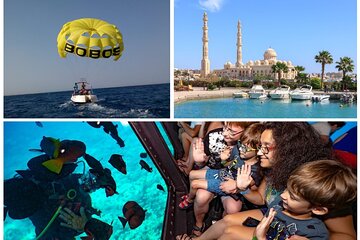 Private City Tour & Magic Catamaran Snorkeling & Parasailing Adrenaline-Hurghada