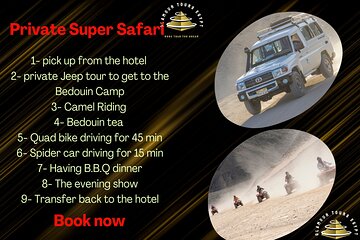 Private Jeep Safari with Quad bike, Buggy, Dinner, and Party