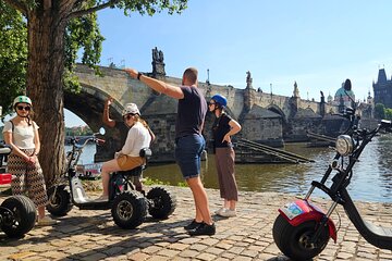Prague Panoramic Views Live Guided Tour on Trike, eBike, eScooter