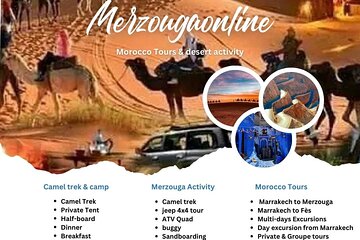 1 Night Camel Trek Bivouac From Merzouga