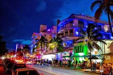 Miami by Night: City and Beach Lights Panoramic Tour