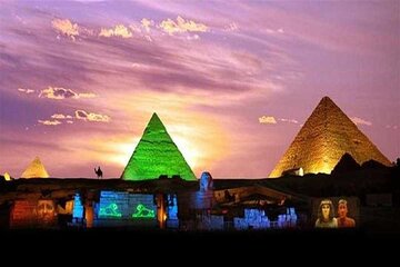 Sound and Light Show at Giza Pyramids of Cairo