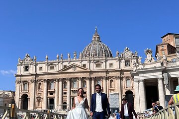 Newlywed Couples Blessing During Pope Leo XIV Audience