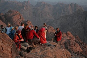 St Catherine's Monastery and the Summit of Mount Sinai from Sharm