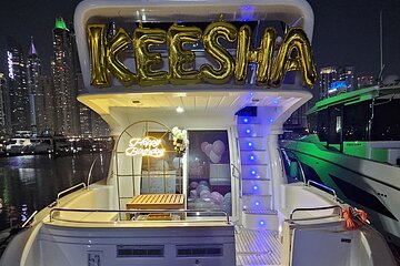 2 Hour Birthday Celebration on a Yacht in Dubai