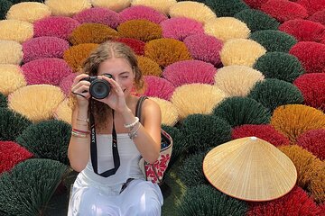 Incense Village Quang Phu Cau, Hat Making & Train Street Half Day