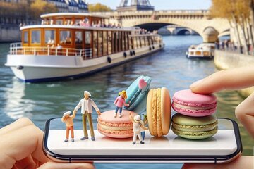Seine River Cruise & Free Macaron Tasting near the Eiffel Tower