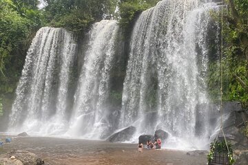 Waterfall & River of 1000 Siva Linga Phnom Kulen National Park