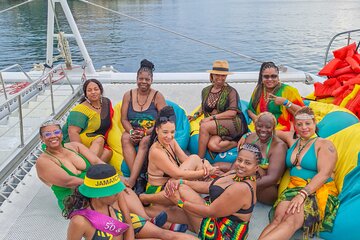 Montego Bay Party Catamaran With Snorkeling and Bamboo Rafting