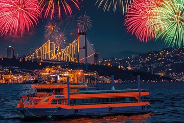 Istanbul New Year's Eve Dinner Cruise With Fireworks Shows 2025