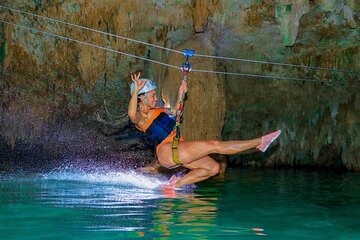 Hidden Cenote Swim, Rappel, Zipline and ATV Outdoor Adventure in Riviera Maya