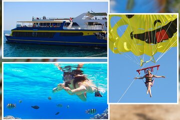 Conquest Semi-Submarine: Snorkeling Trip & Parasailing - Hurghada