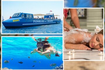 Enjoy Panorama Semi-Submarine Snorkeling & Turkish Bath -Hurghada