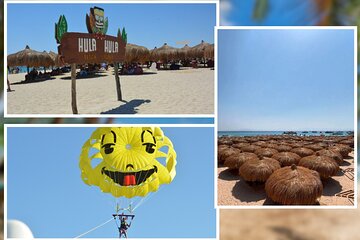 Hula Hula Island Snorkeling Trip with Fly Parasailing - Hurghada