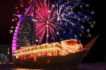 New Year Cruise with Burj Al-Arab Fireworks View