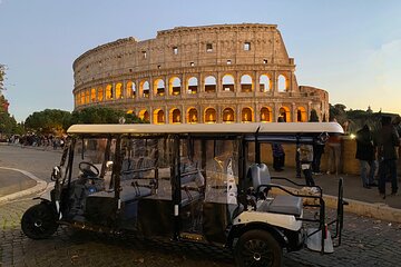 Exclusive Rome - GolfCart Night Tour with WoodOven Pizza & Gelato