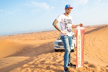 Private Morning Desert Safari Dubai Camel Riding and Sandboaring