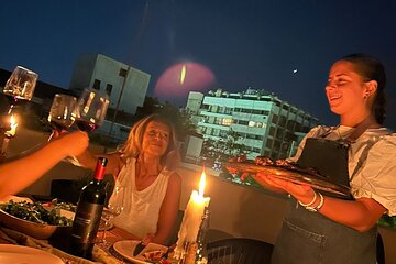 Argentine BBQ on Terrace with Views. Dinner, Sunset.