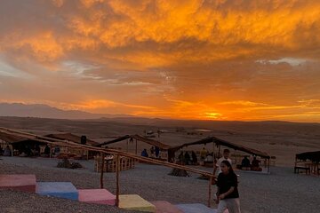 Marrakech: Agafay Desert Sunset Camel Ride with Dinner &Live Show