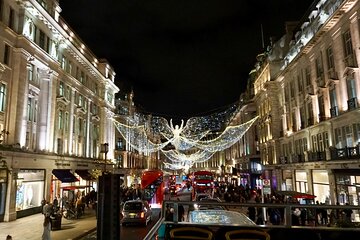 See London Christmas Lights Open-Top Bus Tour with guide