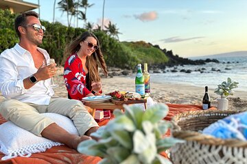 Charcuterie Board and Sunset at Pristine Beach with Photos
