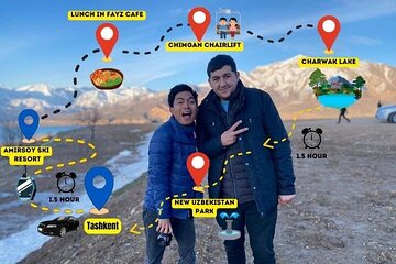 Amirsoy, Chimgan Mountain tour and Tashkent city tour