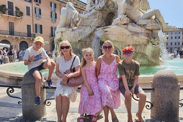 Private Kid-Friendly Rome City Center Tour with Gelato and Pizza
