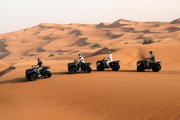 30 Mins Quad Bike Desert Safari and Entertainment with BBQ Dinner