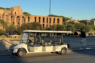 3H Churches and Food Experience on Golf Cart at sunset in Rome