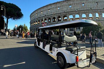 6H Daily Tour on a Golf Cart with Itinerant Lunch at Rome