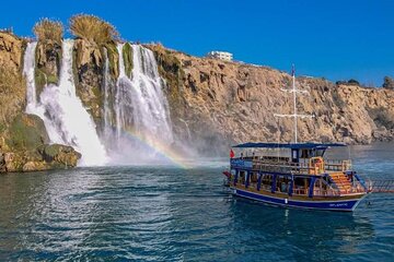 Lower Düden Waterfalls Boat Cruise Tour with Lunch and Drinks