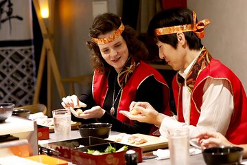 Sushi Making with Interactive Samurai Experience at JIN-ASAKUSA