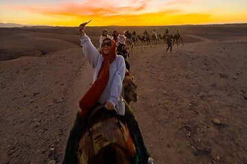 Agafay Golden Sunset and Camel Rides Dinner Show